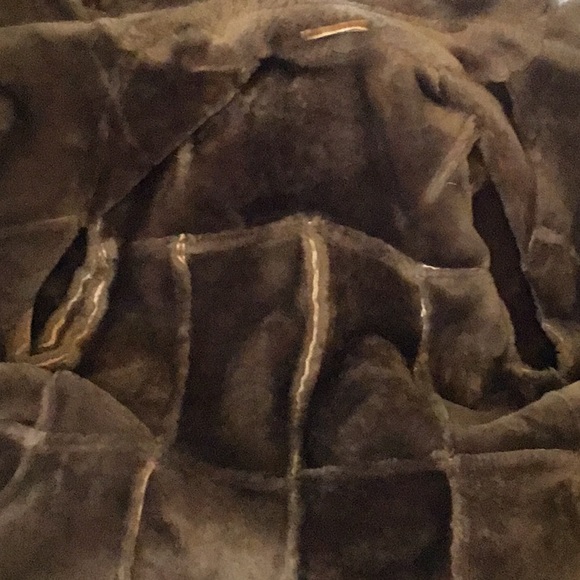 Vintage Sawyer Of California Women's Tan Shearling Coat - Picture 7 of 9